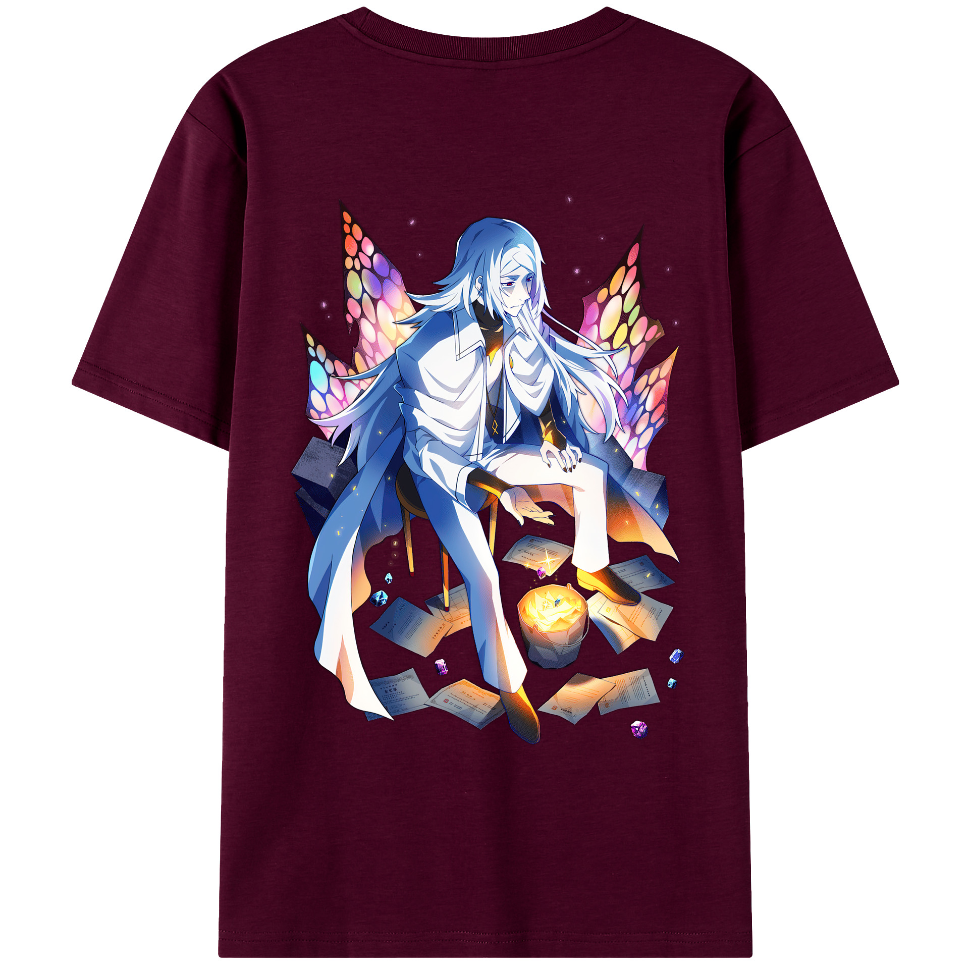 （画像用） 文豪ストレイドッグス Bungo Stray Dogs レディース半袖Tシャツ(バックプリント)